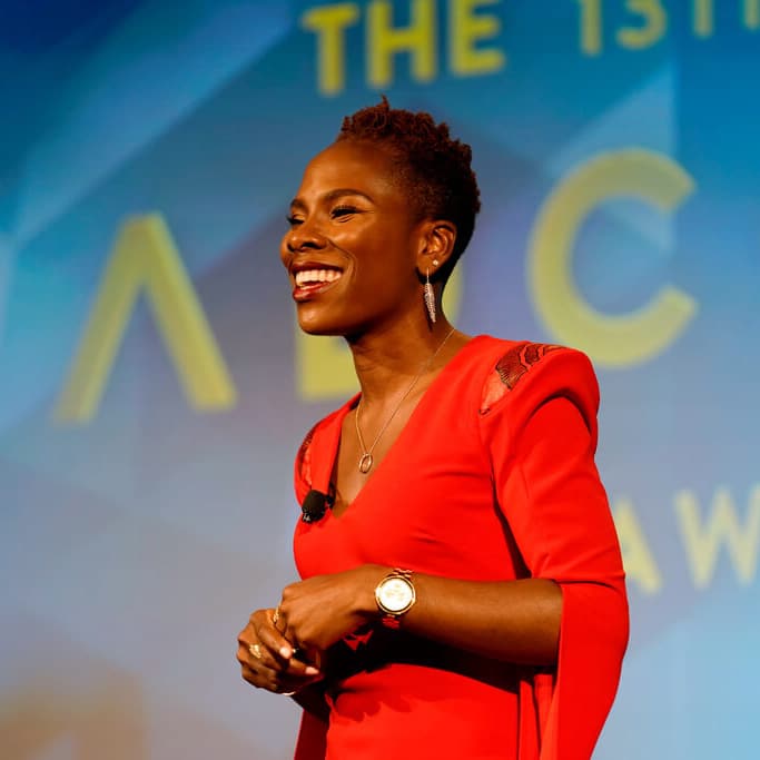 Luvvie is a keynote speaker who has captivated audiences around the world with her wit, warmth, and powerful storytelling.
