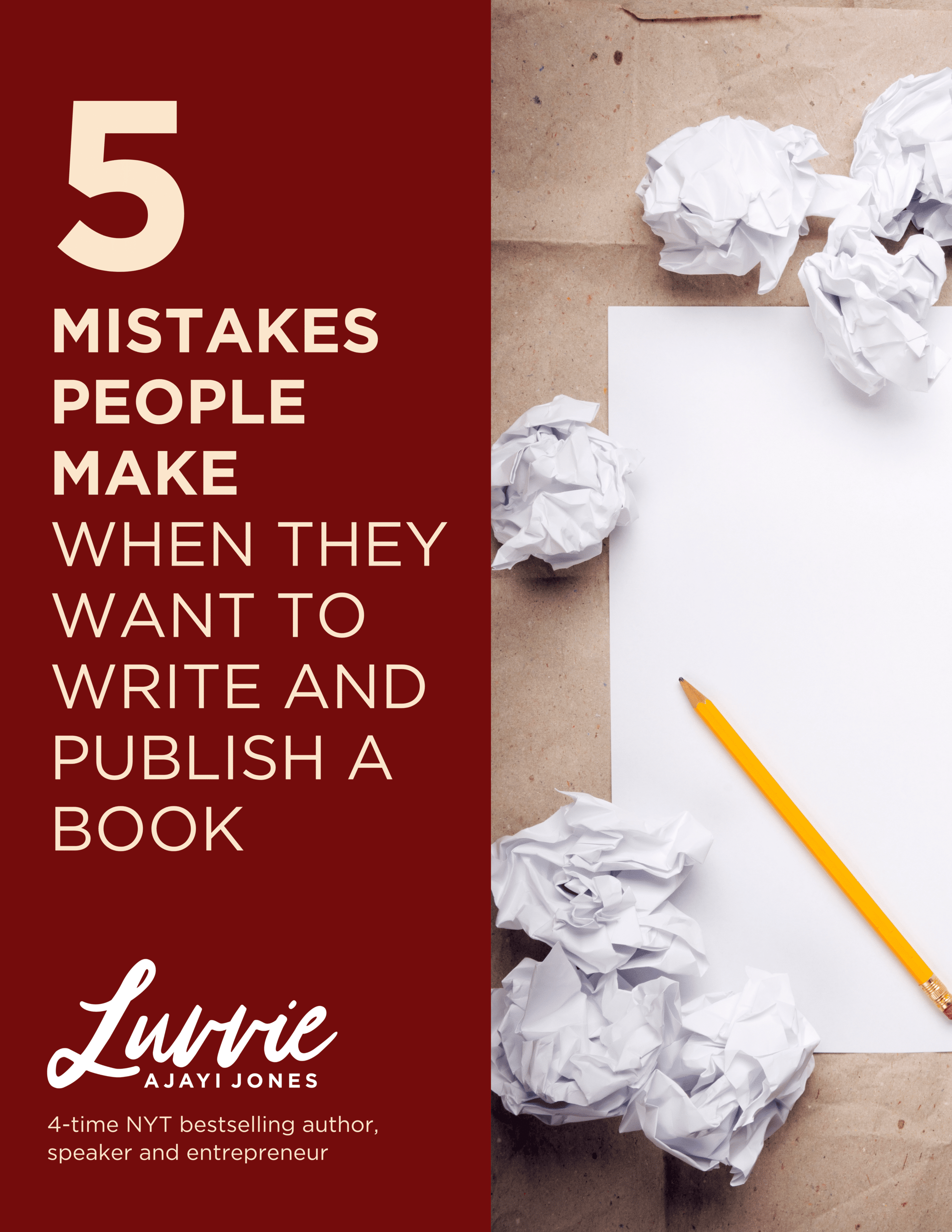Cover of a book about common mistakes in writing and publishing