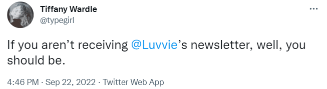 Luvvie's newsletter