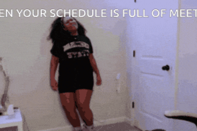 Schedule Full of Meetings - GIF