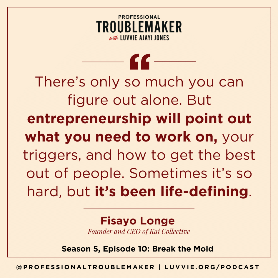 Entrepreneurship is life defining - Podcast Quote Graphic - Fisayo Longe